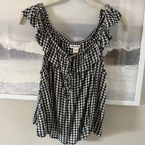 Billabong gingham tank - size large